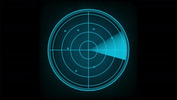 Realistic radar in searching. Radar screen with the aims. stock illustration. - Footage, Video