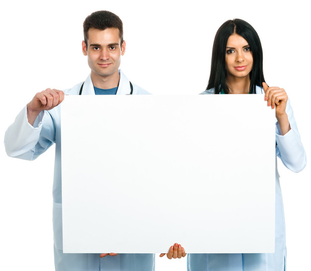doctors with a board  - Foto, Imagem