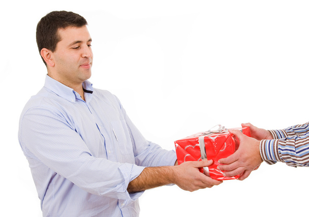 Man receives a gift - Fotografie, Obrázek
