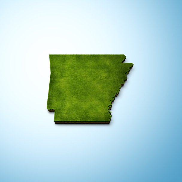 Arkansas mapa - Fotografie, Obrázek