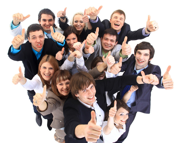 Large group of business . Over white background - Foto, immagini
