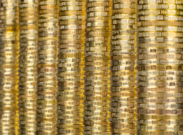 Background of rouleau gold  monetary - Φωτογραφία, εικόνα