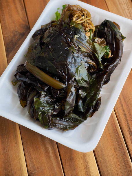 Fresh organic seaweed, sea mustard - Photo, Image