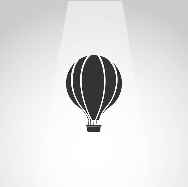 повітряна куля векторна іконка, повітряна куля проста ізольована іконка
 - Вектор, зображення