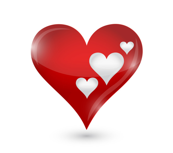 love hearts illustration design - Foto, immagini