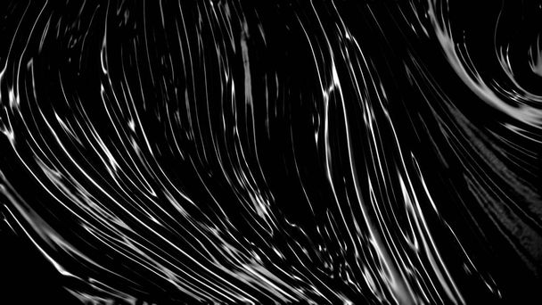 Astratto sfondo bianco nero con onde di lusso. Illustrazione 3d, rendering 3d. - Foto, immagini