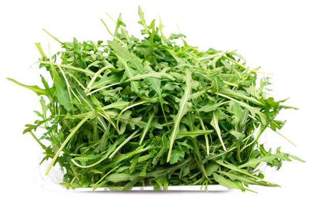 frische Salatblätter auf weißem Hintergrund - Foto, Bild