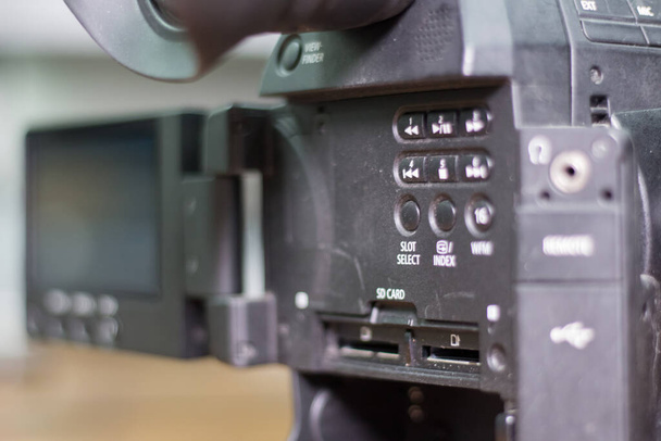 Controles de câmera de vídeo profissional. Close-up. - Foto, Imagem