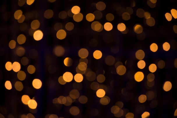 Bokeh golden blurred background. Abstract creative bokeh yellow background - 写真・画像