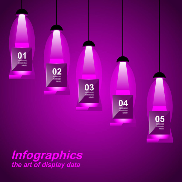 Infographic design, idea to display , ranking and statistics.  - Vektor, kép