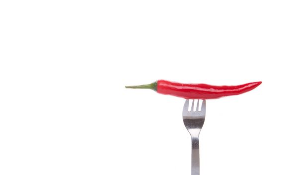 Chili and Fork - Photo, Image
