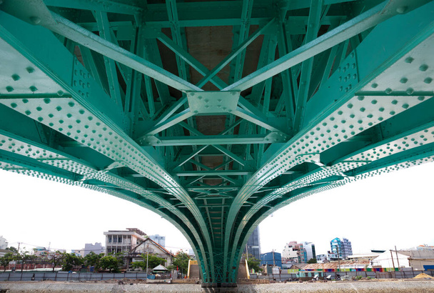 Saigon rivier ook wel de groene brug - Foto, afbeelding