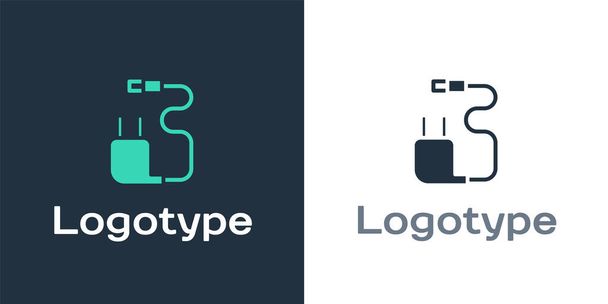 Ікона Logotype Charger ізольована на білому тлі. Logo design template element Векторний приклад. - Вектор, зображення