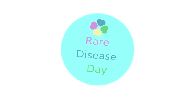 Баннер Дня больных редкими заболеваниями, день информирования - Кадры, видео