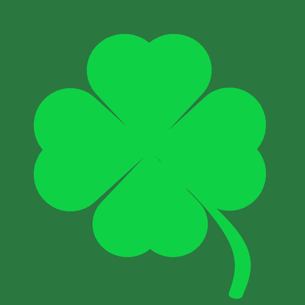 patrick day. four leaf clover isolated - Photo, Image