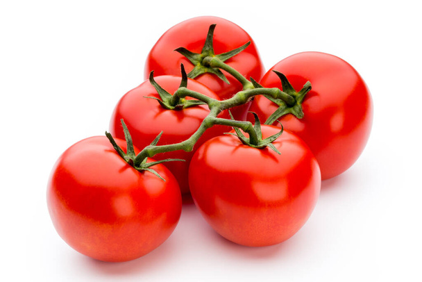 Tomatoes isolated on white background. - 写真・画像