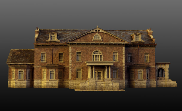Old English Manor House, Country House, CGI - Φωτογραφία, εικόνα