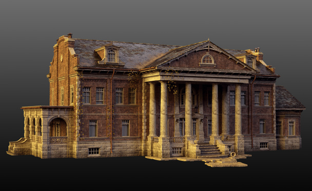 Old English Manor House, Country House, CGI - Foto, Imagem