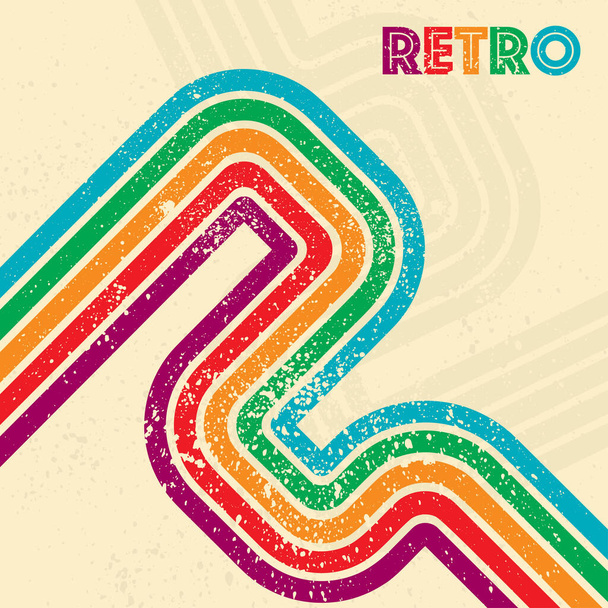 Retro grunge background - Vector, Image