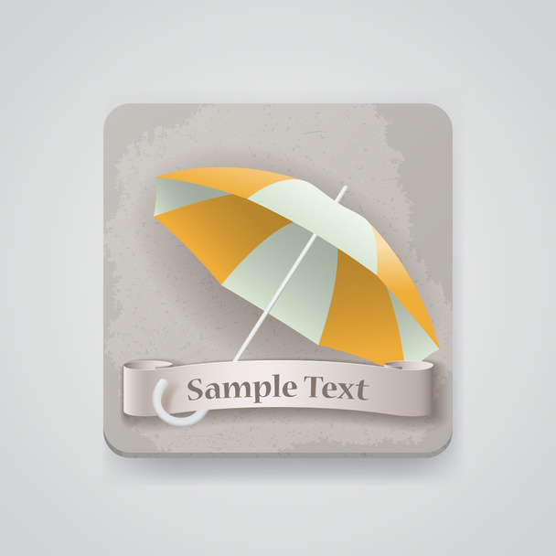 icône vectorielle avec parapluie ouvert
 - Vecteur, image