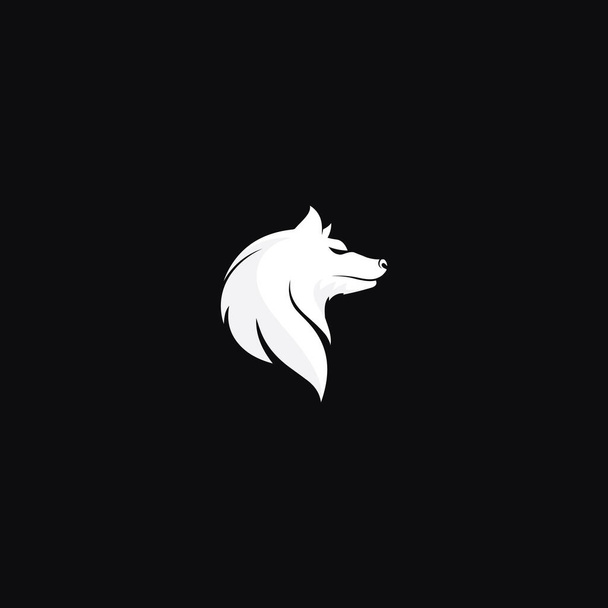 Wölfe logo, fuchs, wolfkopf, tier vetor und logo design wild brüllen hund illustration, abstrakt für spiel logo symbol kopf tier - Vektor, Bild