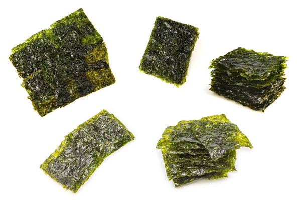 Nori seaweed isolated on white.  - Photo, Image