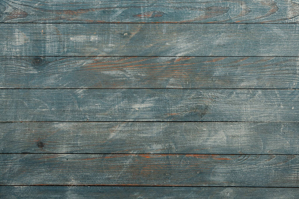 Vintage blue wood background texture. Old painted wood wall - Foto, Imagem