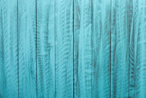 Vintage blue wood background texture. Old painted wood wall - Photo, image