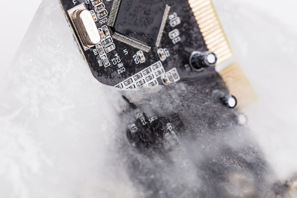 fagyasztott electonics tábla PC-jég - Fotó, kép