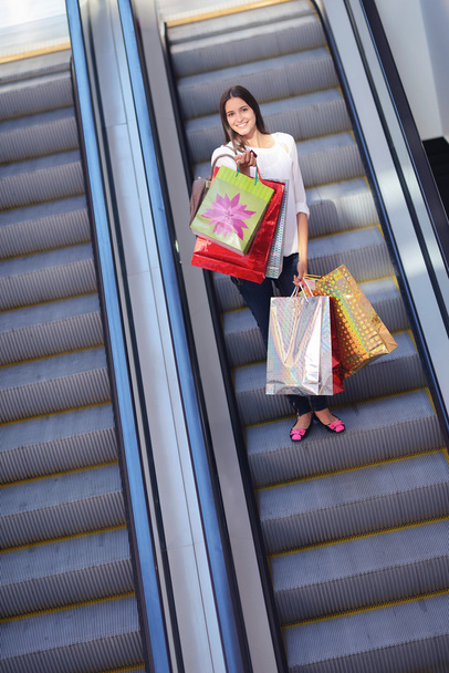 Woman at shopping mall - Fotó, kép