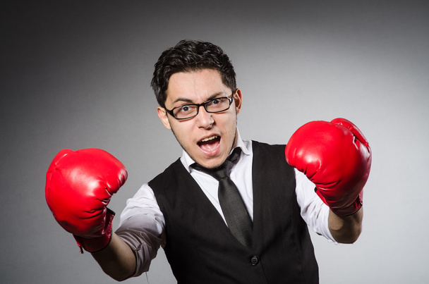 Boxer businessman - Фото, изображение