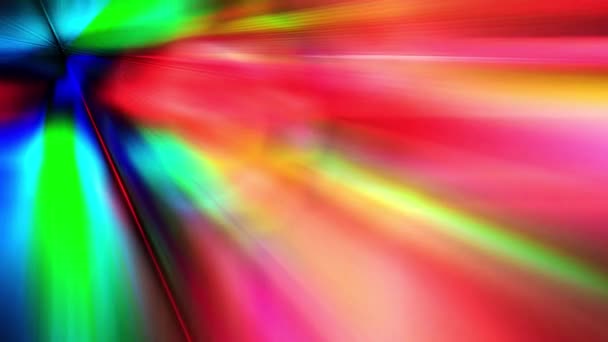 Een kleurrijke lichtstraal die langzaam beweegt - Video