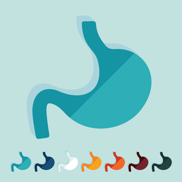 Flat design: stomach - Vector, Image