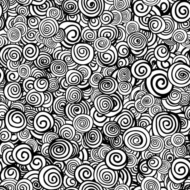 Vector seamless pattern with spiral abstract background - Vektor, Bild