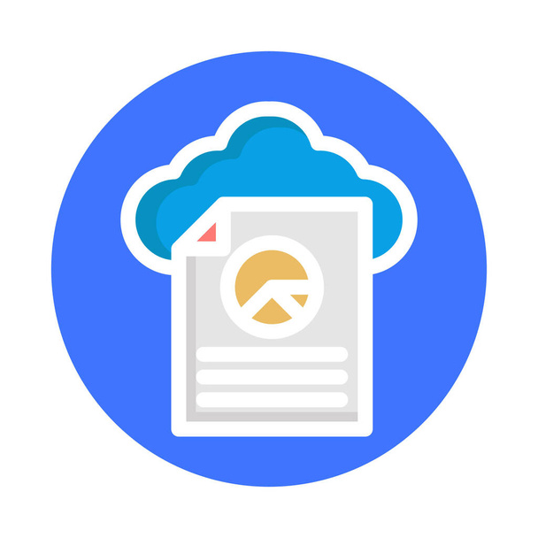 Cloud file Isolated Vector icon which can easily modify or edit - Vector, Image