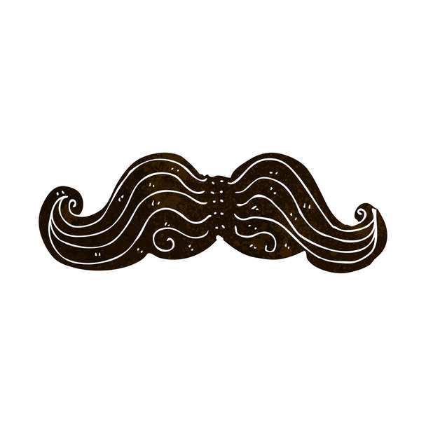 cartoon mustache - Vector, Image