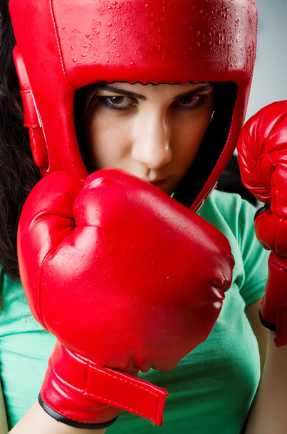 vrouw bokser - Foto, afbeelding