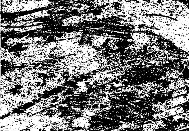 Siyah beyaz desenli, noktalı, lekeli, çizik ve çizikli sıkıntılı bir arkaplan. Soyut vektör illüstrasyonu. - Vektör, Görsel
