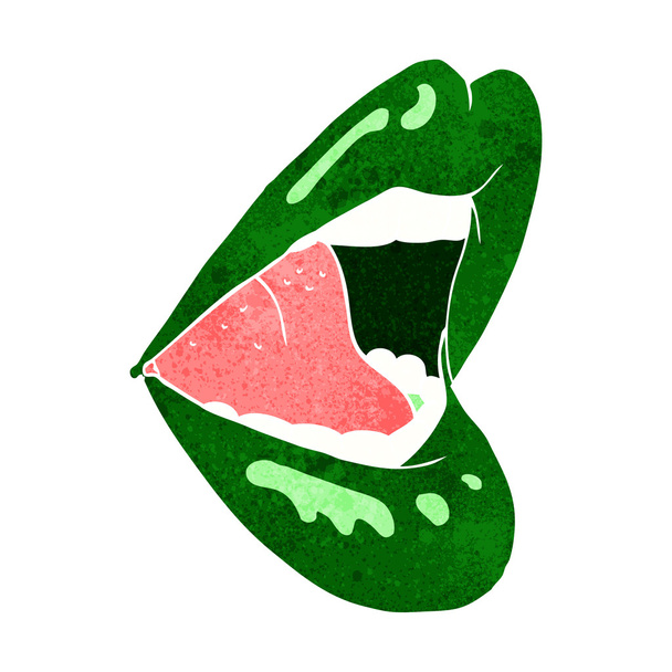 cartoon halloween mouth - Vector, afbeelding