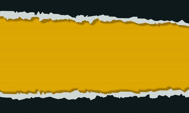 Abstrait vert foncé et jaune avec fond de papier déchiré. Illustration vectorielle. - Vecteur, image