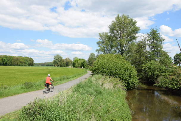 Radfahren bei Muenster, Hessen - Foto, Imagem