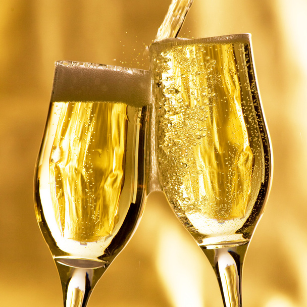 Paire de flûtes à champagne - Photo, image
