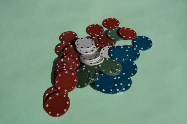 Chips póker játék egy kaszinóban - Fotó, kép