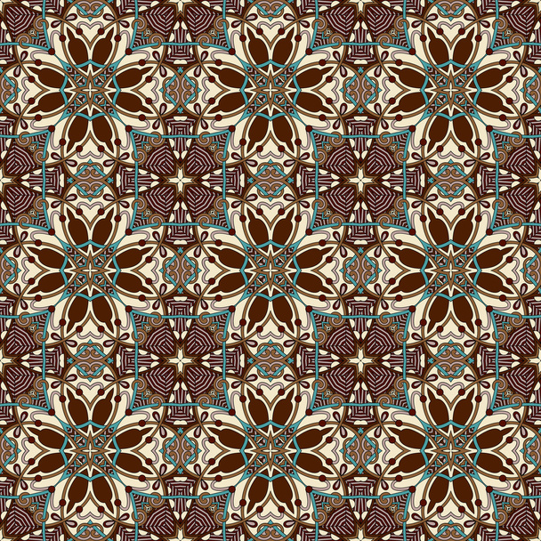 Geometry floral seamless pattern - Vetor, Imagem
