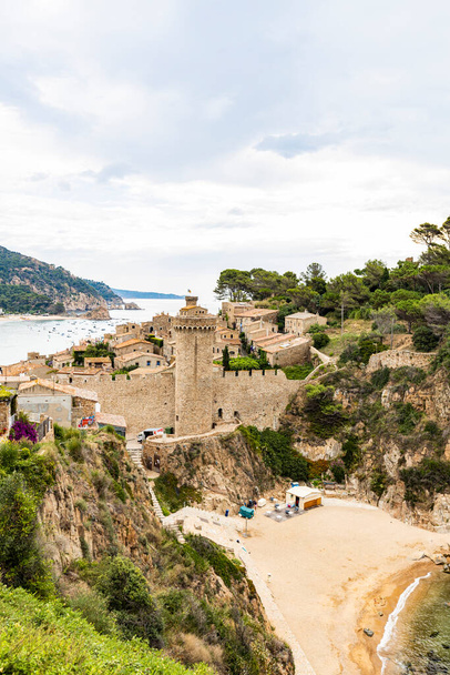 View of the village of Tossa de Mar, Catalonia, Spain - Foto, immagini