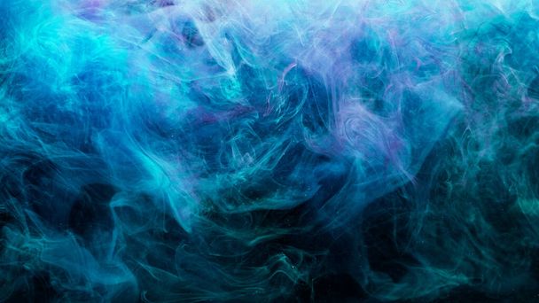 color smoke abstract background paint water blue - Photo, image