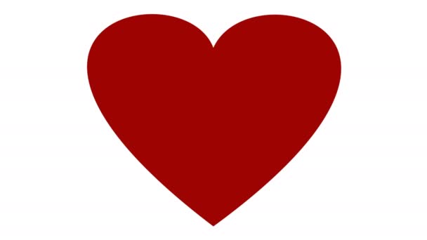 Sydämen muotoinen animaatio. Ystävänpäivä - loma. Onnittelukortti. 4K-video - Materiaali, video