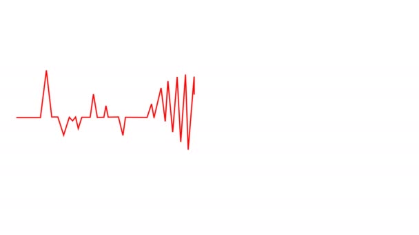 Szív alakú animáció. Valentin nap - ünnep. Üdvözlőlap. 4K videó - Felvétel, videó