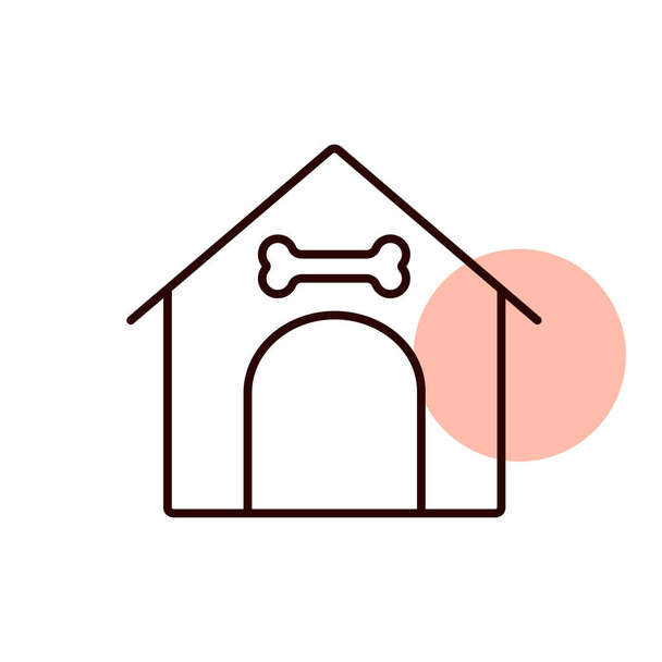 Icona vettoriale della Dog House. Segno animale domestico. Simbolo grafico per pet e veterinario sito web e apps design, logo, app, UI
 - Vettoriali, immagini