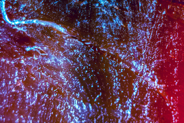 Wellen von Textur aus spanischem Schinken, Textur aus Jamonfleisch als abstrakter Hintergrund - Foto, Bild